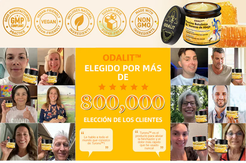 ODALIT™ Toxina Botulínica & Veneno de Abeja Alivio del Dolor Crema Cicatrizante de Huesos🔄