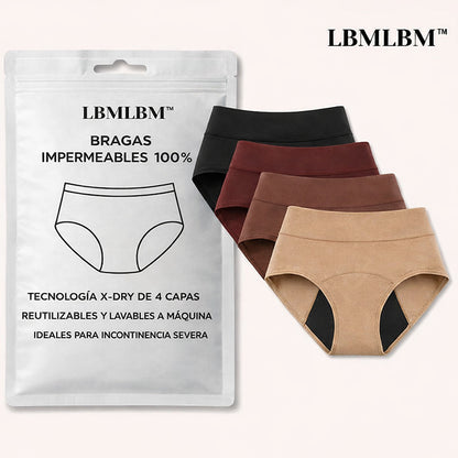 💖 Último Día | 50% DESCUENTO Pack de 4 Pantis Protectoras LBMLBM™ 100% a Prueba de Fugas