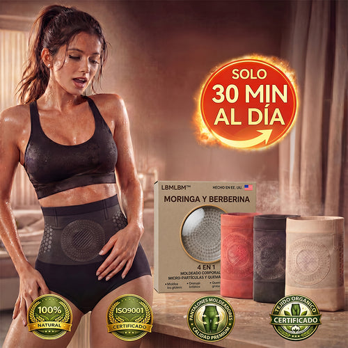LBMLBM™☀️ Shorts Moldeadores y Quemagrasa 4‑en‑1 con Micropartículas de 𝐌𝐨𝐫𝐢𝐧𝐠𝐚 & 𝐁𝐞𝐫𝐛𝐞𝐫𝐢𝐧𝐚