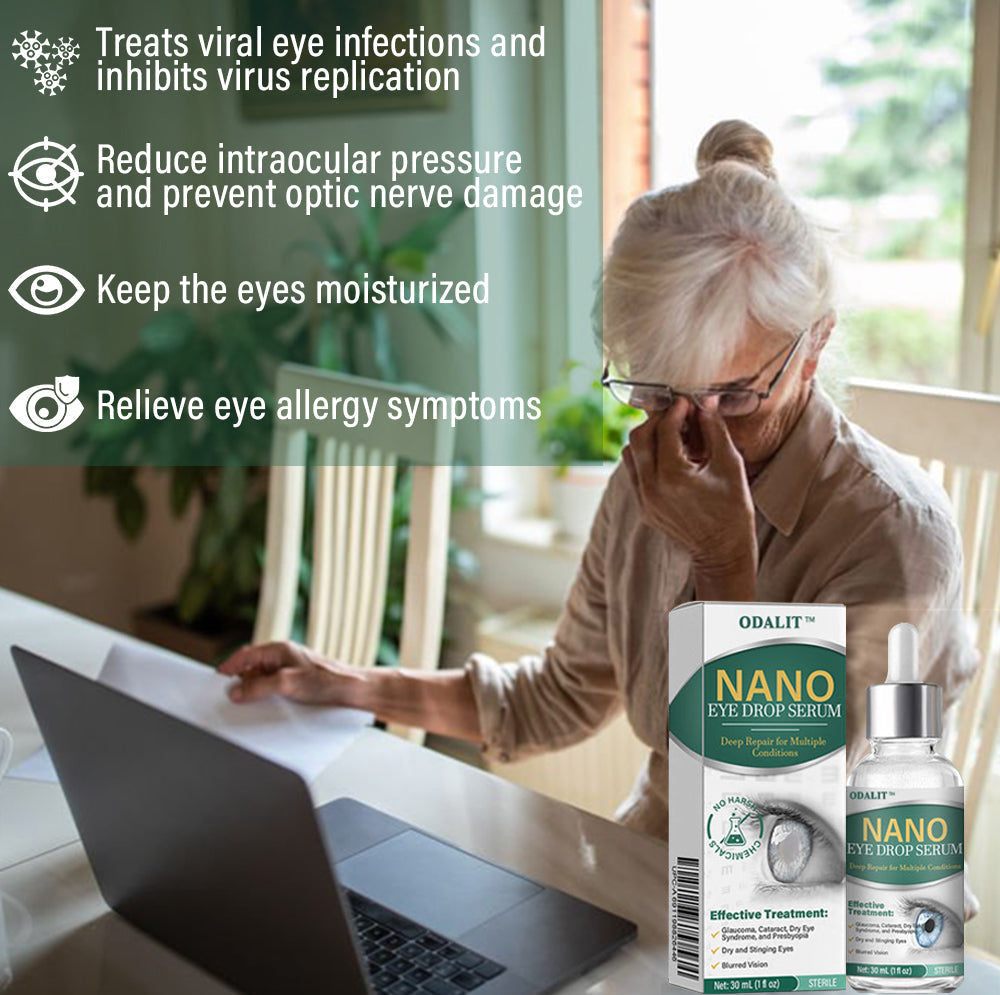 👩‍⚕️ODALIT™ Nano Eye Drops Serum ✅Aprobado por la FDA (Apto para presbicia, síndrome del ojo seco, glaucoma y cataratas) ☘️☘️