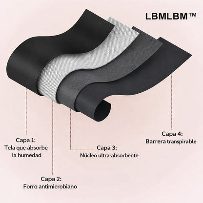 💖 Último Día | 50% DESCUENTO Pack de 4 Pantis Protectoras LBMLBM™ 100% a Prueba de Fugas